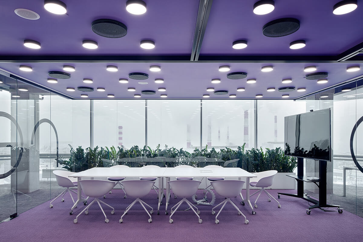 The power of color in office interiors