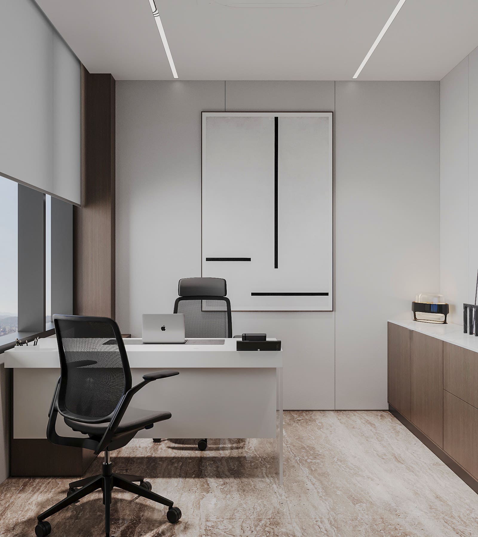 Furniture in a modern office 1
